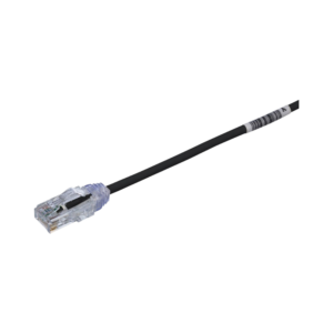 Cable de Parcheo TX6, UTP Cat6, Di?metro Reducido (28AWG), Color Negro, 6.1 Metros (20 Pies)