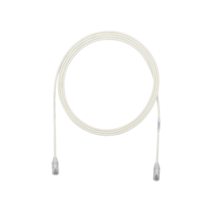 Cable de Parcheo TX6, UTP Cat6, Di?metro Reducido (28AWG), Color Blanco Mate, 0.91 Metros (3 Pies)