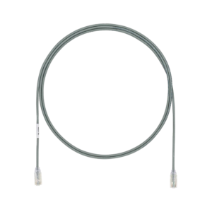 Cable de Parcheo TX6, UTP Cat6, Di?metro Reducido (28AWG), Color Gris, 1.52 Metros (5 Pies)