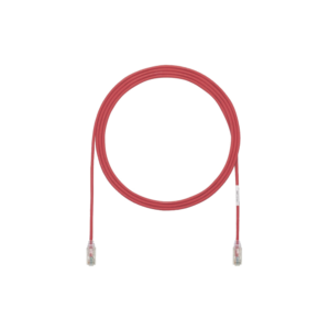 Cable de Parcheo TX6, UTP Cat6, Di?metro Reducido (28AWG), Color Rojo, 1.52 Metros (5 Pies)