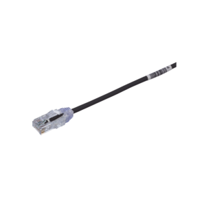 Cable de Parcheo TX6, UTP Cat6, Di?metro Reducido (28AWG), Color Negro, 15.2 cm (6 pulgadas)
