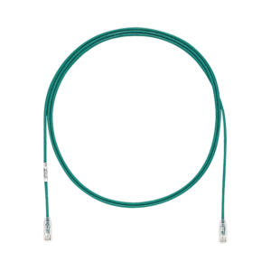 Cable de Parcheo TX6, UTP Cat6, Di?metro Reducido (28AWG), Color Verde, 2.13 Metros (7 Pies)