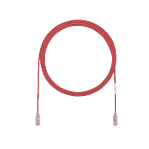 Cable de Parcheo UTP Cat6A, CM/LSZH, Di?metro Reducido (28AWG), Color Rojo, 15.24 Metros (50 Pies)