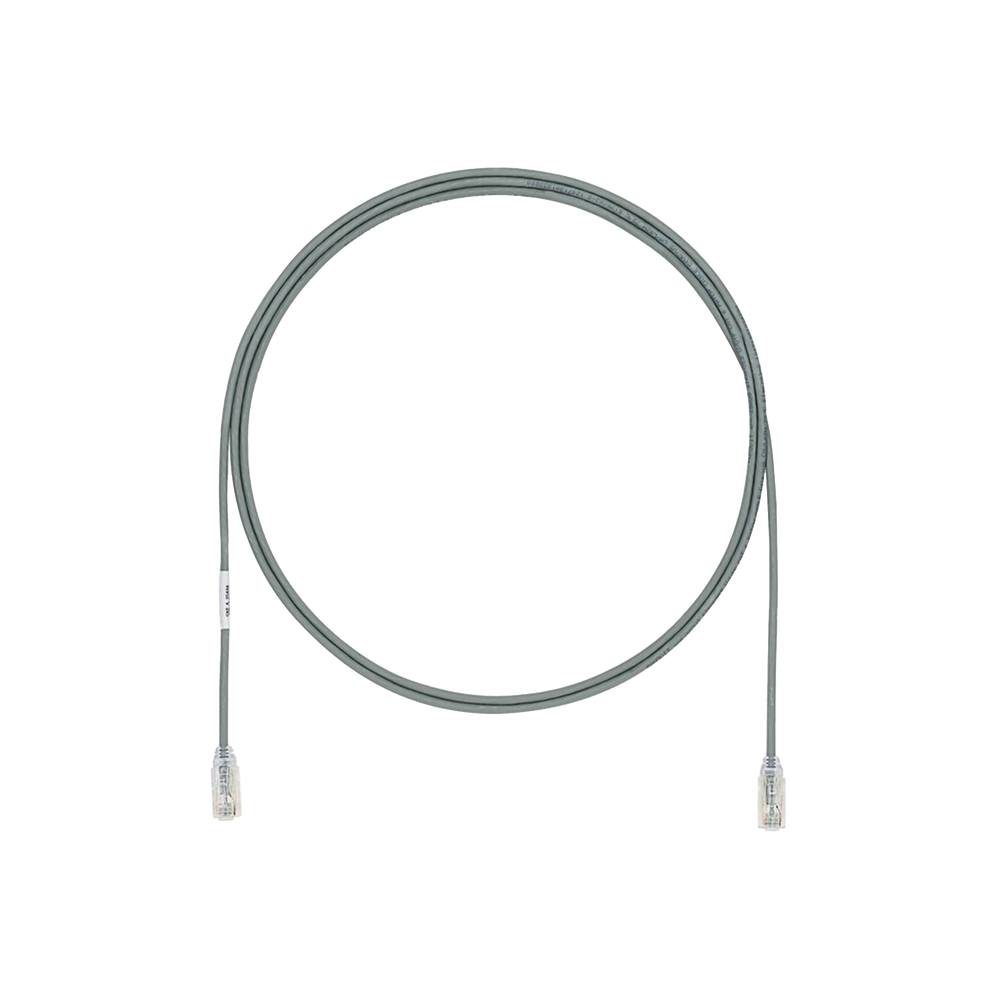 Cable de Parcheo UTP Cat6A, CM/LSZH, Di?metro Reducido (28AWG), Color Gris, 19.81 Metros (65 Pies)