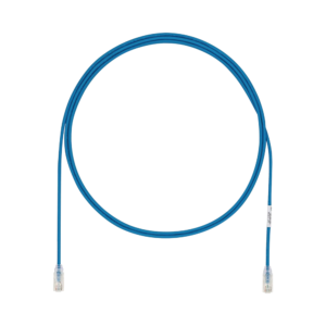 Cable de Parcheo UTP Cat6A, CM/LSZH, Di?metro Reducido (28AWG), Color Azul, 2.13 Metros (7 Pies)