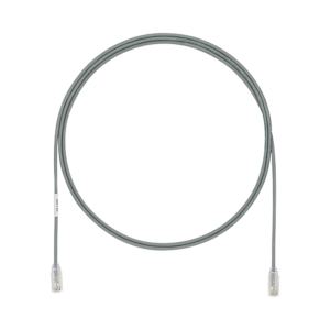 Cable de Parcheo UTP Cat6A, CM/LSZH, Di?metro Reducido (28AWG), Color Gris, 2.13 Metros (7 Pies)