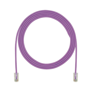 Cable de Parcheo UTP, Cat6A, 24 AWG, CM, Color Violeta, 2.74 Metros (9 Pies)