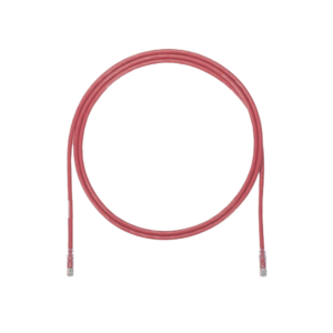 Cable de Parcheo UTP, Cat6A, 24 AWG, CM, Color Rojo, 5.18 Metros (17 Pies)
