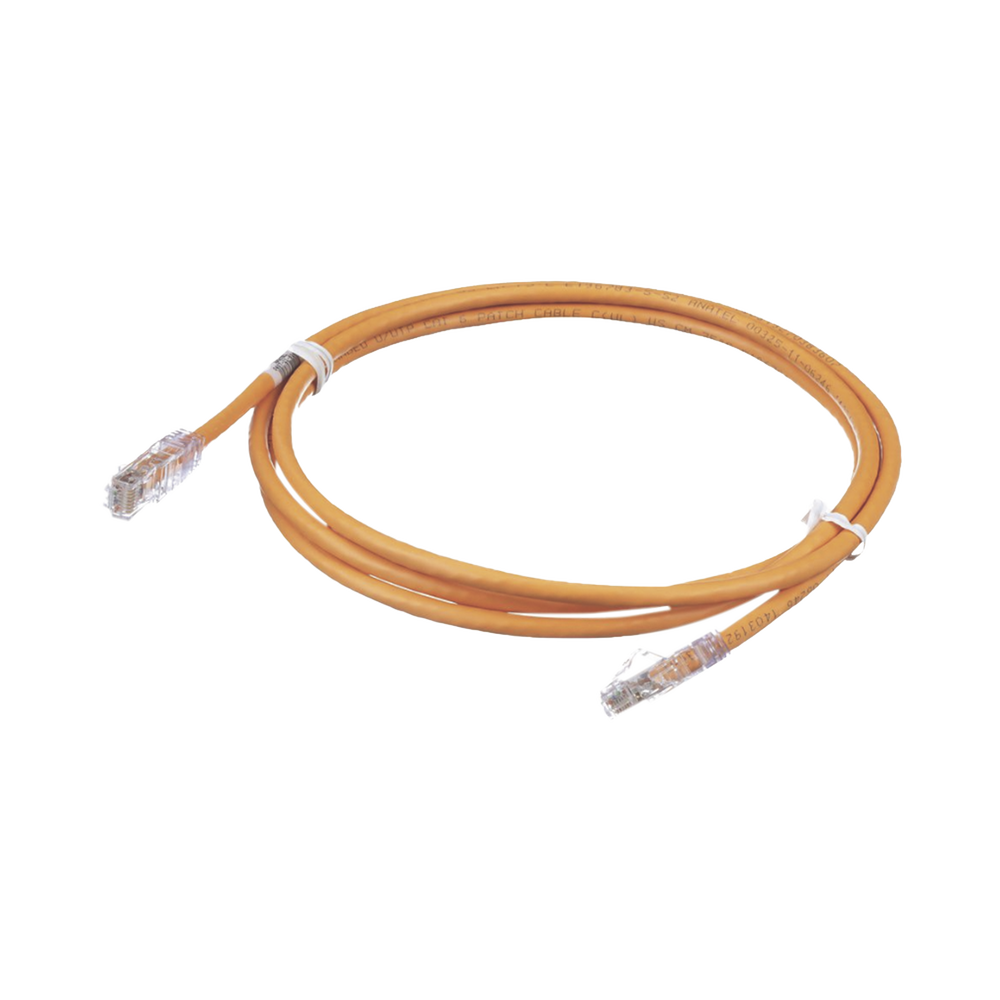 Cable de Parcheo TX6, UTP Cat6, 24 AWG, CM, Color Naranja, 2.13 Metros (7 Pies) - Imagen 3