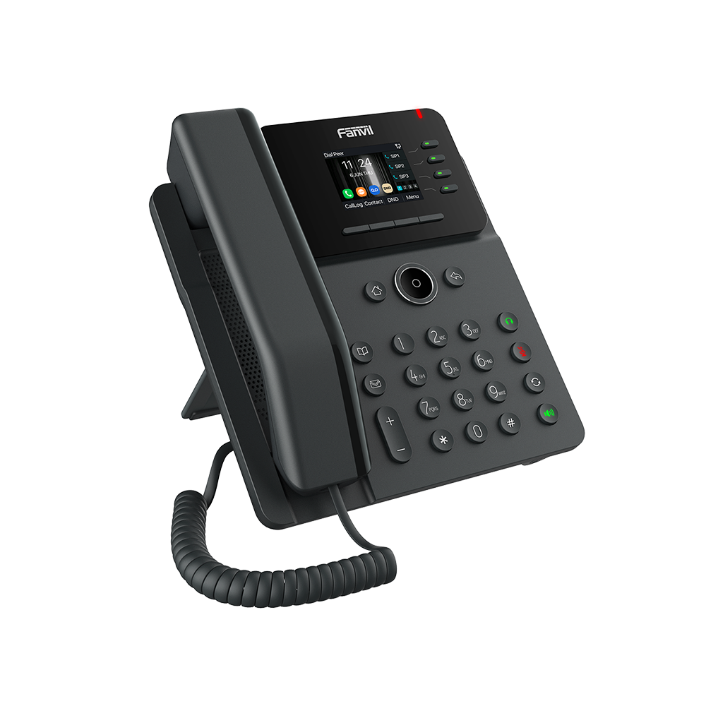 TelǸfono IP Wi-Fi Empresarial,Bluetooth, 4 l??neas SIP, pantalla a color 2.4", PoE, puertos Gigabit, conferencia local de 6 v??as. - Imagen 3