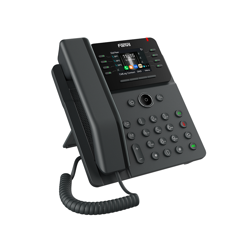 TelǸfono IP Wi-Fi Empresarial,Bluetooth, 12 l??neas SIP, pantalla a color 2.8", PoE, puertos Gigabit, conferencia local de 6 v??as. - Imagen 3