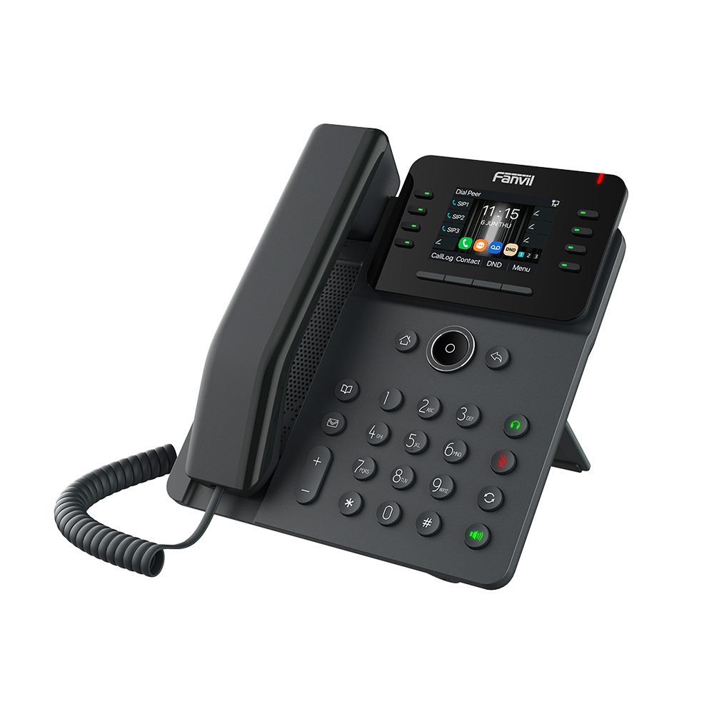 TelǸfono IP Wi-Fi Empresarial,Bluetooth, 12 l??neas SIP, pantalla a color 2.8", PoE, puertos Gigabit, conferencia local de 6 v??as. - Imagen 2