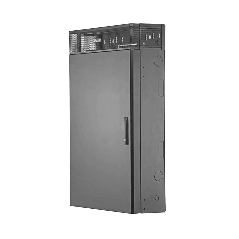 Gabinete de Montaje en Pared TrueEdge???, Con 3 UR para Equipo Activo y 3 UR para Paneles de Parcheo, Fabricado en Acero, Color Negro - Imagen 2