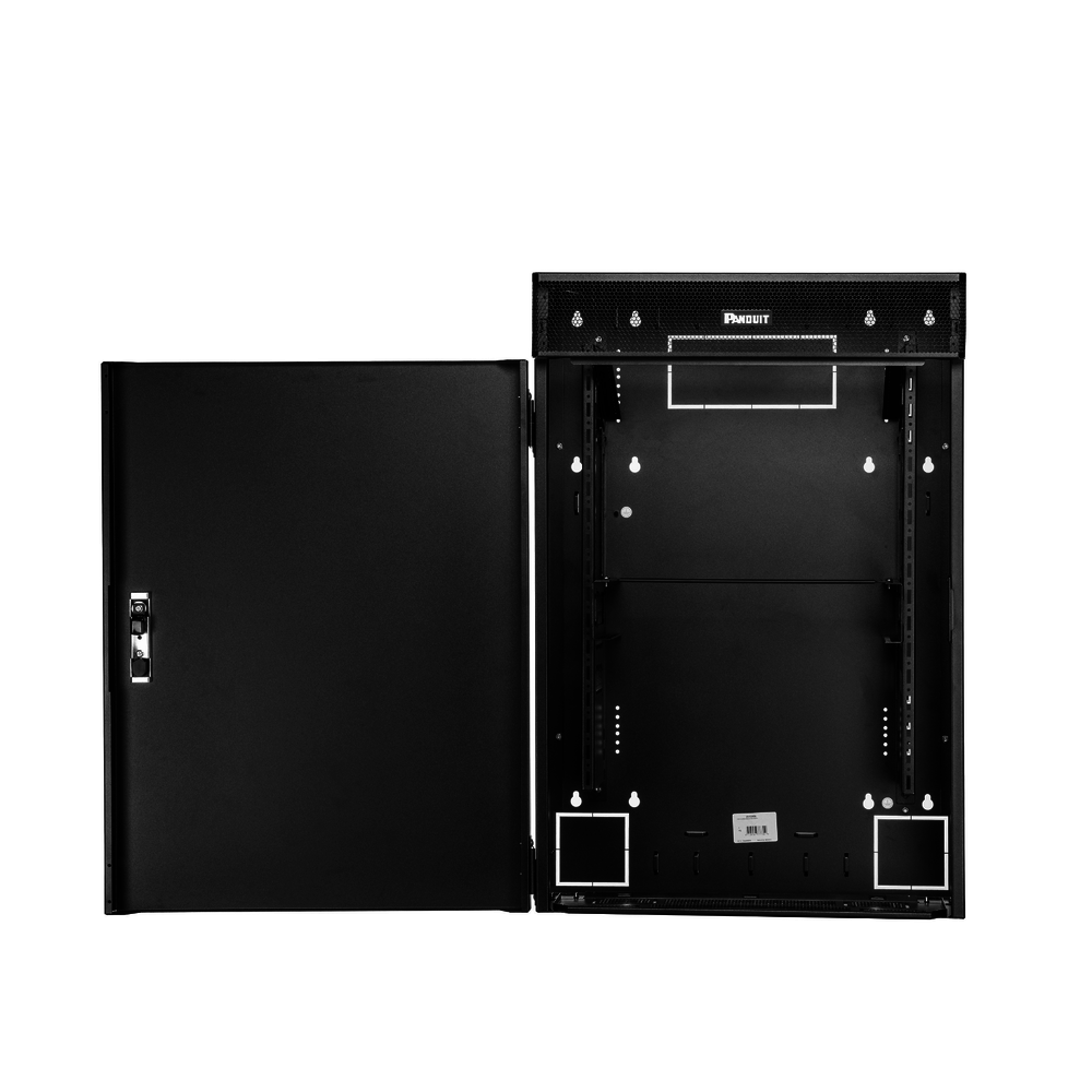 Gabinete de Montaje en Pared TrueEdge???, Con 6 UR para Equipo Activo y 6 UR para Paneles de Parcheo, Fabricado en Acero, Color Negro - Imagen 2