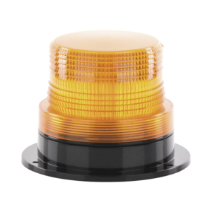 Burbuja Brillante de Larga Vida Útil, con 8 LEDs Color Ambar, Domo Ambar, 110 Vca