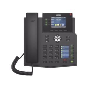 TelǸfono IP Empresarial con Estǭndares Europeos, 12 lineas SIP con pantalla a color, 30 teclas DSS/BLF, puertos Gigabit, IPv6, Opus , PoE/DC