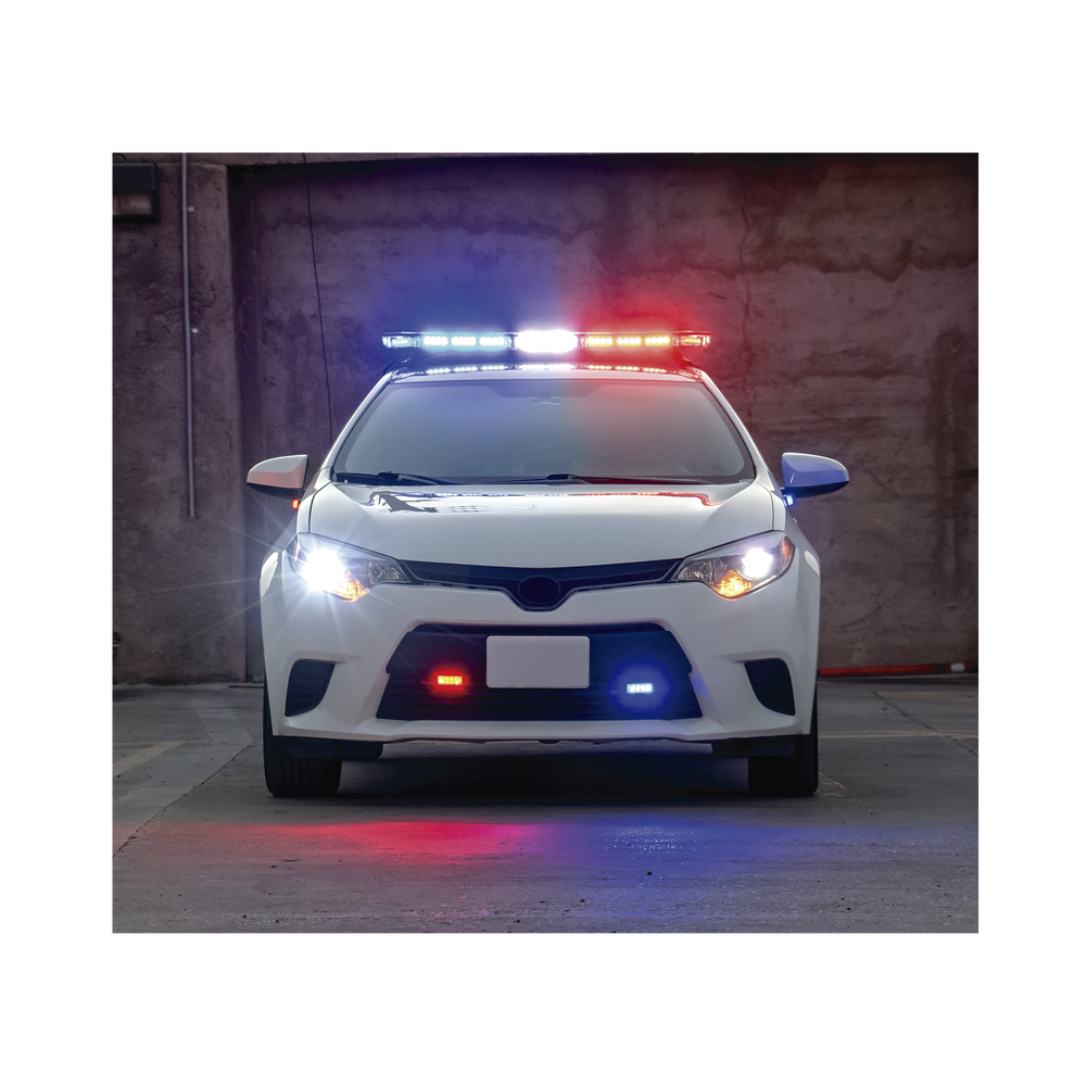 Barra de luces de 47" rojo/azul, 88 LED, con control de tráfico en color rojo/azul, ideal para equipar unidades de seguridad pública - Imagen 7