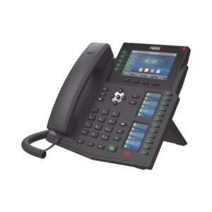 TelǸfono IP Empresarial con Estǭndares Europeos, 20 lineas SIP con pantalla LCD a color, 60 teclas DSS/BLF, puertos Gigabit, IPv6, Opus , PoE/DC