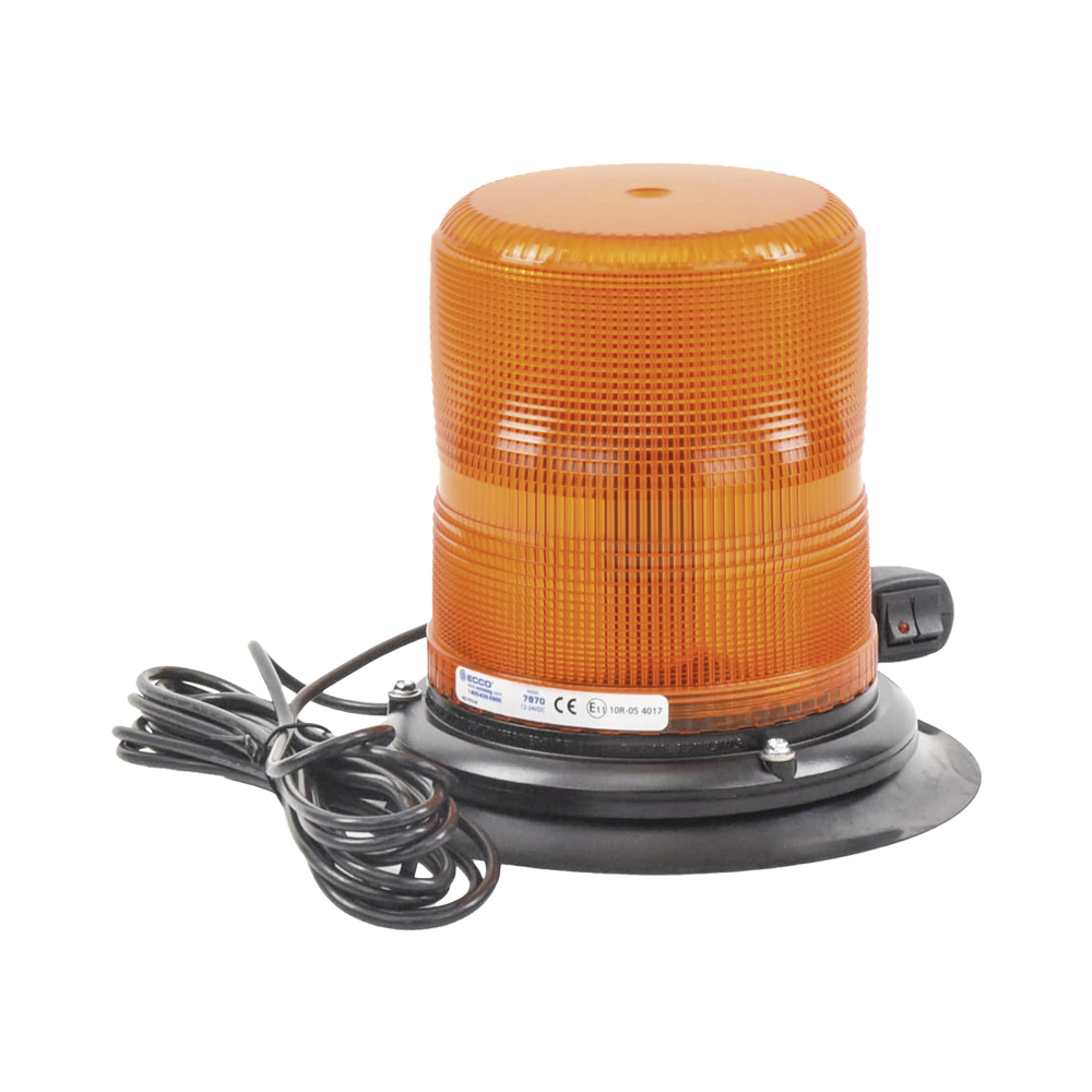 Baliza LED color ámbar con montaje magnético de succión DE 7″ de altura ...