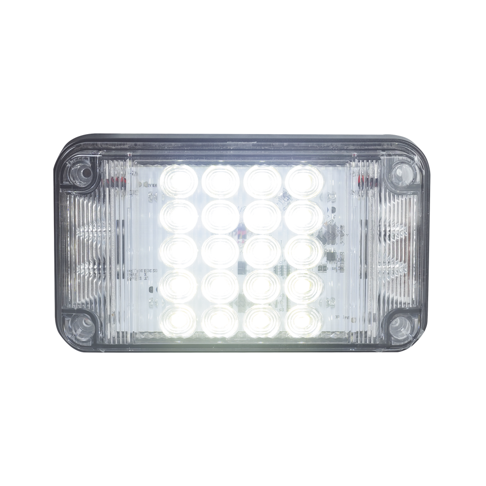 Luz de Advertencia de 7X4", Color Claro, Con Luces de Trabajo, Ideal para Ambulancias - Imagen 2