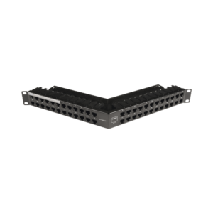 Patch Panel Z-Max de 48 Puertos, Blindado, Precargado con Jacks Categor?a 6A, Angulado, 1UR