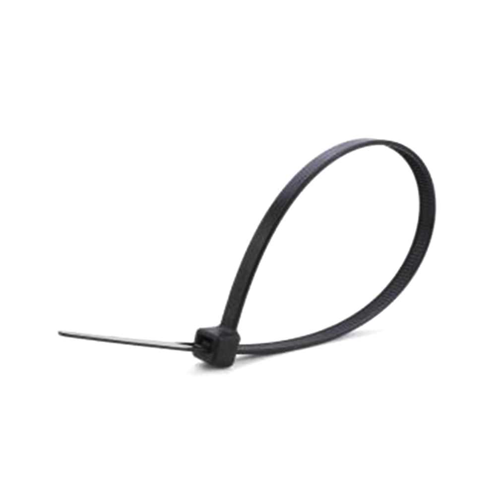 Corbata o Cincho de Nylon Color Negro, 4.8 x 280mm (100 piezas)