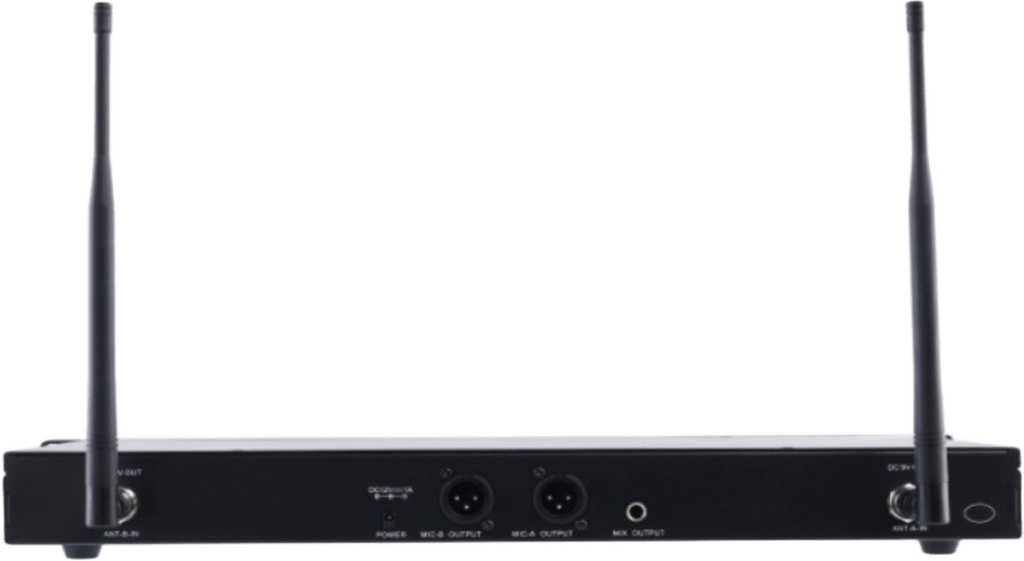 Receptor Inalámbrico Dual Canal Digital U-Band | 4 Bandas de Frecuencia (470-830 MHz) | Transmisión Digital pi/4-DQPSK | Pantalla TFT-LCD 2.2" | Anti-Interferencia con ID Code Pilot | Salidas Balanceadas y Desbalanceadas | Ecualizacion - Imagen 3