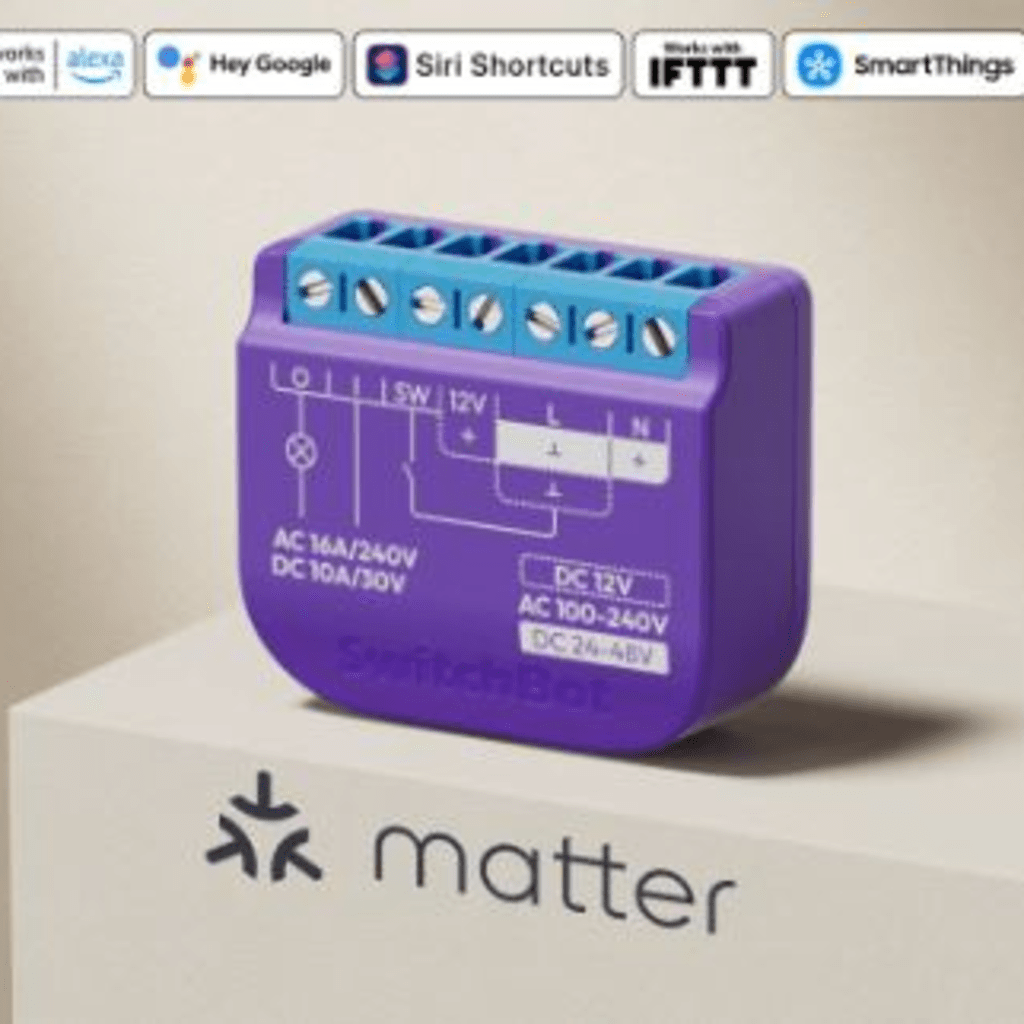 Switch Relevador Inteligente conectividad inalambrica Wifi y BLE / Salida Contacto Seco / Compatible con asistentes de voz / Dimensiones 42x36x16 mm - Imagen 2