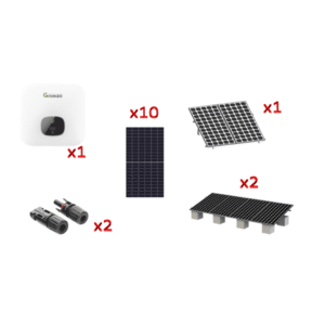 Kit Solar Interconexion / 6 kW 220Vca / Inversor GROWATT / Montaje Incluido