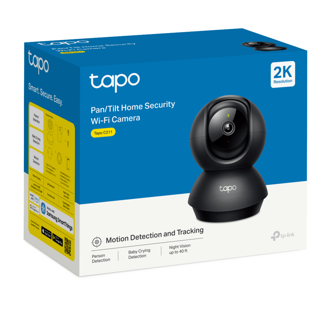 Cǭmara de Seguridad WiFi Pan/Tilt / Resoluci??n 2K (2304x1296) / Visi??n Nocturna 12 m (40 ft) / Detecci??n de Personas / Detecci??n de Llanto de BebǸ / Audio Bidireccional / Almacenamiento microSD 512 GB / Compatible - Imagen 2