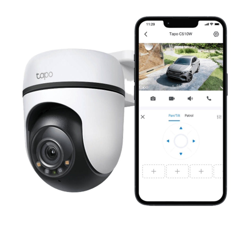 Cǭmara de Seguridad PTZ Exterior Wi-Fi / 2K 3 Megapixel (2304??1296) / 360?? Panorǭmica Horizontal + 130?? Vertical / Seguimiento Inteligente de Movimiento / Visi??n Nocturna a Color / IP65 / Compatible Alexa y Google Home - Imagen 3