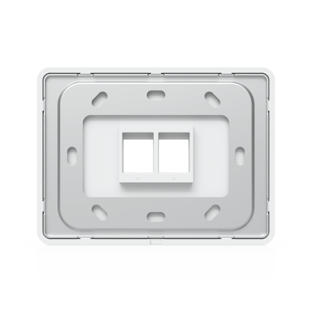 Placa de Pared Horizontal Universal para Keystone de 2 Puertos con Cubierta Pintable, Acabado Personalizable, Paquete con 4 Piezas - Imagen 5