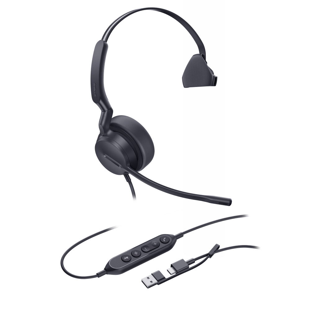 Diadema Alǭmbrica Yealink UH42 Mono UC con Audio HD y Conectividad USB-C/A - Imagen 2