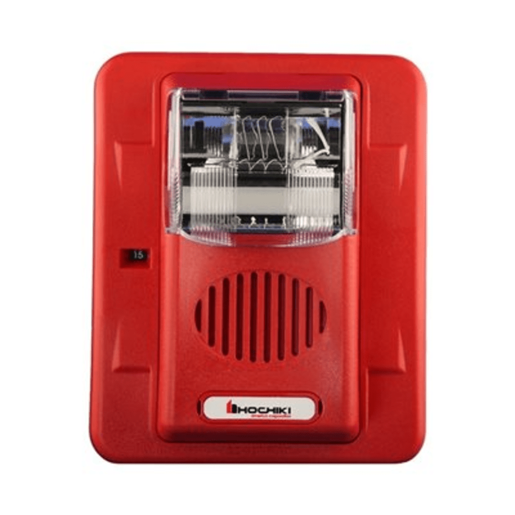 Sirena Estrobo, 24 Vcd, Multi-Candela 15 hasta 110 cd, Montaje En Pared, Color Rojo, Serie HEC3 (0500-06020), Hochiki - Imagen 2