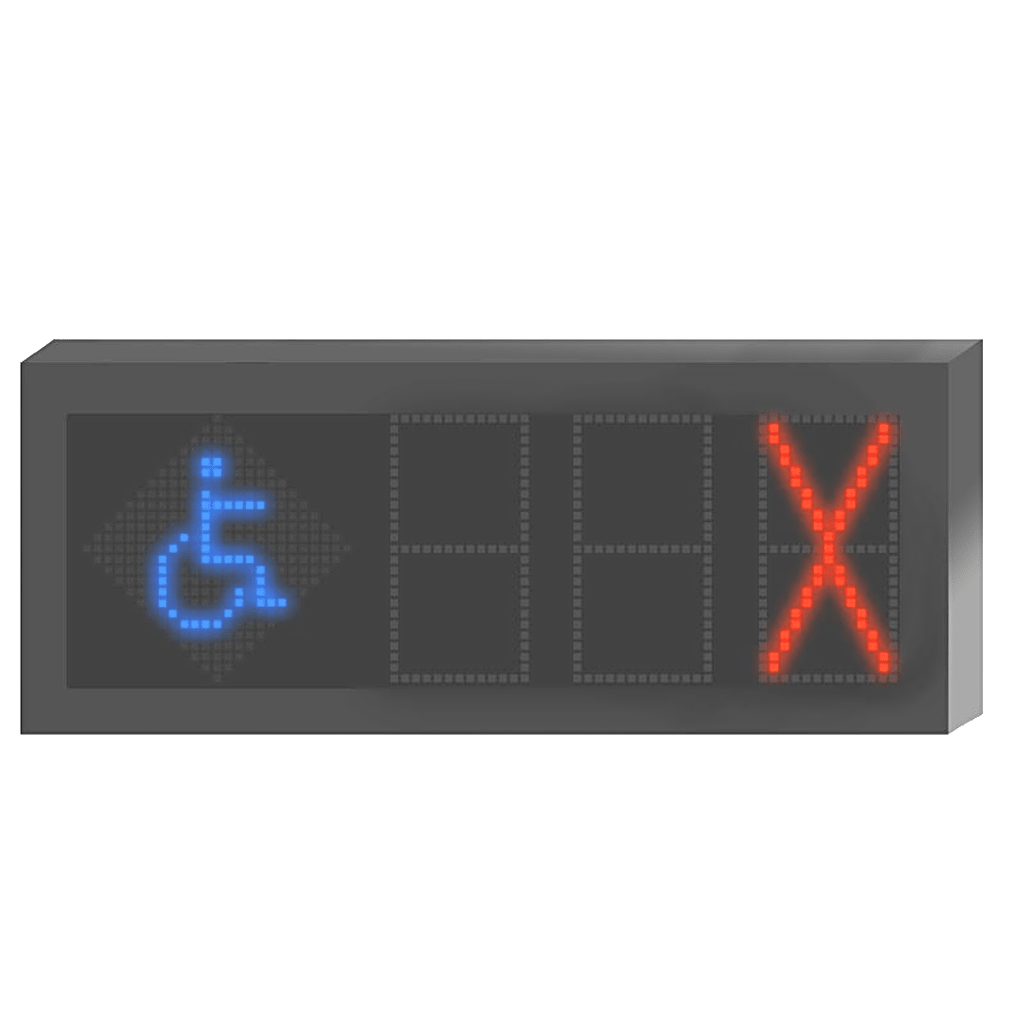 Panel LED Indicador de Estacionamiento Hikvision / 3 Dígitos con Flecha Direccional / Pantalla 7 Colores / Comunicación RS485-RJ45 / Montaje Colgante / Visualización Tiempo Real / Iconos Especiales - Imagen 2