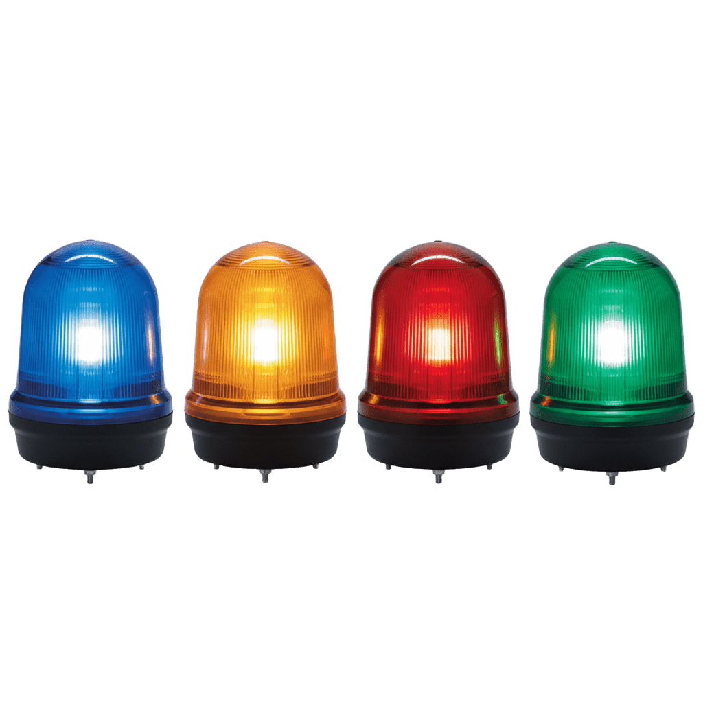 LED con patrones fijo/intermitente, estroboscópico y simulación rotatorio, Color Rojo de 110-220 VCA - Imagen 2