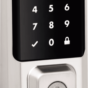 Cerradura Inteligente Touchscreen Halo Wi-Fi, SmartKey Security™, Control Remoto App, 250 Códigos Personalizados, Reversible, 4 Pilas AA, UL Certified