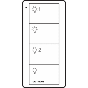 Control PICO 4 botones, 2 grupos, complemente con un atenuador o switch on/off