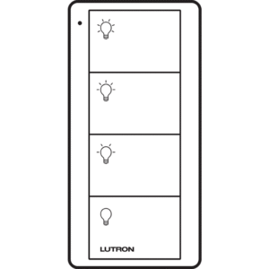 Control PICO 4 botones, 2 grupos, complemente con un atenuador o switch on/off