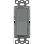 Interruptor Claro, 3 Hilos, 15A, Color Gris