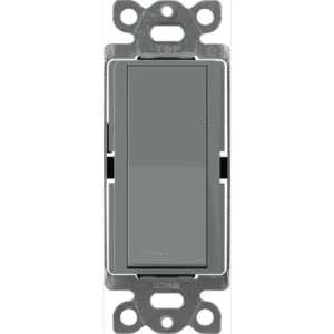 Interruptor Claro, 3 Hilos, 15A, Color Gris