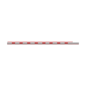 Brazo Recto 4 mts / Iluminación Rojo-Verde para Barreras Hikvision DS-TMG320 / Octagonal Recto