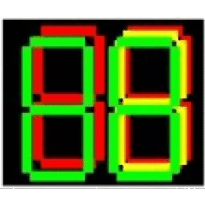 Semáforo de Cuenta Regresiva DX-3-T-1 / LED / Colores Tricolor / Carcasa PC + ABS / Protección IP53 / Visualización Simultánea de Tiempo y Colores