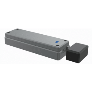 Sensor de Puerta Peatonal Inalámbrico / Tecnología Trio-Frequency Anti Interferencias / Alcance Magnético 25 mm / Batería 3.6V 2600mAh / Vida Útil 2 Años / Compatible con Puertas Seccionales y Batientes / Sensor H