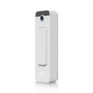 UVC Doorbell Lite – Videoportero Compacto 5 MP PoE con Visión Nocturna IR, Audio Bidireccional y Diseño Resistente al Clima, Color Blanco