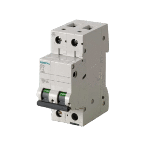 Interruptor Riel Dinn Tipo 5SL6, 2 polos, 40 amp