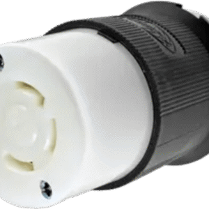 Conector Industrial con Bloqueo de Media Vuelta / 30 A 480 V CA Trifásico / 3 Polos 4 Hilos con Tierra / L16-30R / Terminales de Tornillo / Cuerpo de Nylon / Resistente a Impactos y Químicos