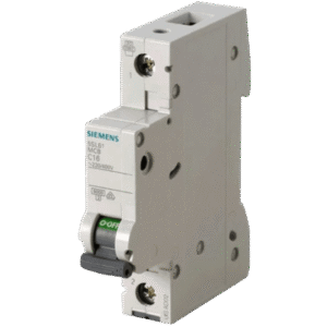 Interruptor Riel Dinn Tipo 5SL6, 1 polo, 16 amp