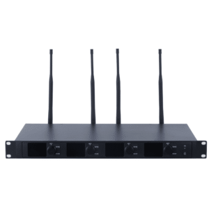 Receptor Micrófono Inalámbrico Digital UHF | Transmisión Digital U-Band pi/4-DQPSK | Distancia 80 mts | Encriptación de Audio | 2197 Ecualizaciones | 15625 Efectos de Reverberación | Pantalla LCD