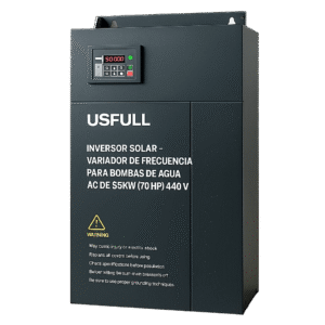Inversor Solar - Variador de Frecuencia para Bombas de Agua AC de 55KW (70 HP) 440V: Potencia y Eficiencia para Aplicaciones Exigentes